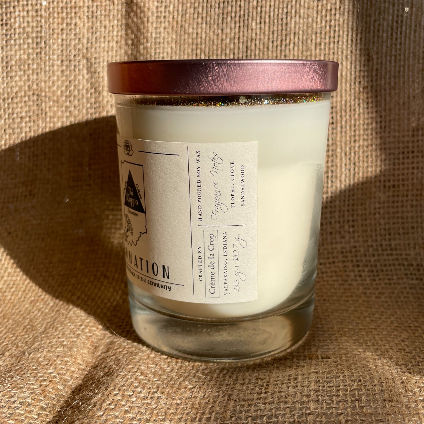 Soy Candle - Tri Kappa (Carnation) - Renee Lane Company