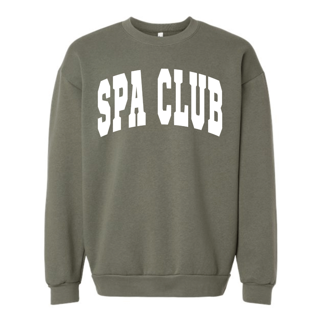 Spa Club Crew Neck Sweatshirt | Lucky Owl - Renee Lane Company