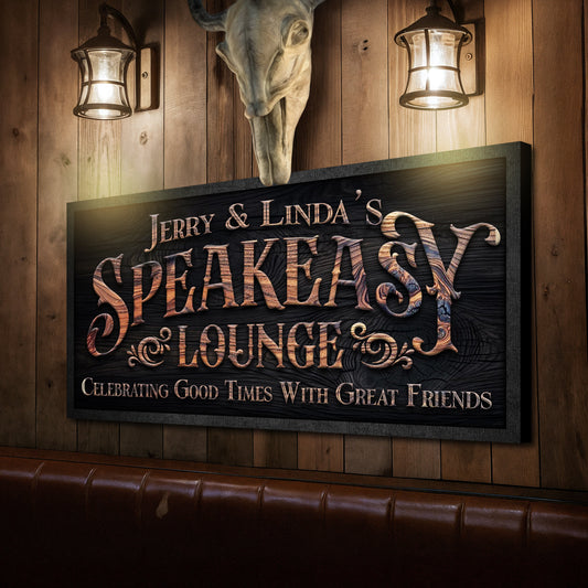 Speakeasy Lounge Wall Sign - Renee Lane Company
