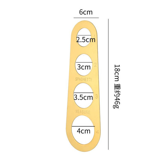 Stainless Steel Spaghetti Measurer Pasta Noodle Measure Cook Kitchen Cake Ruler Tapeline Free Measuring Tool - Renee Lane Company