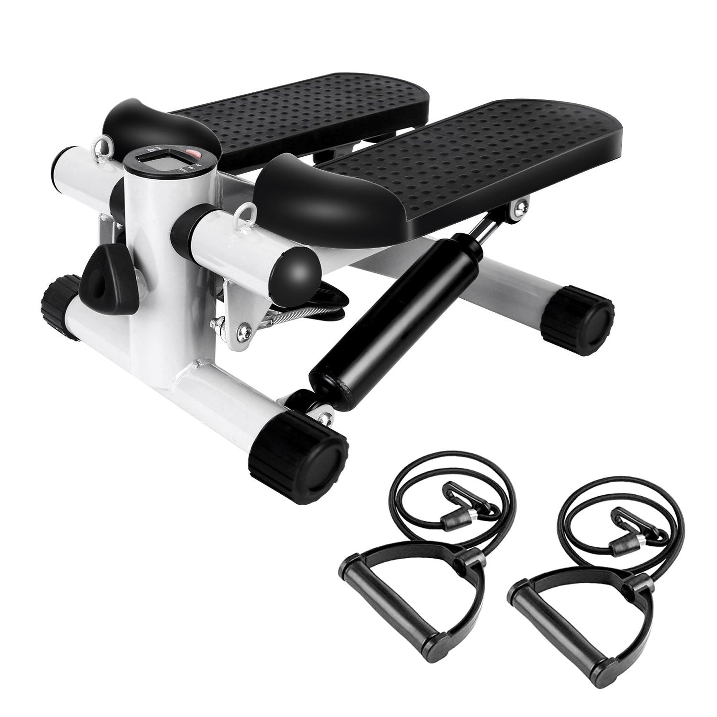 Stepper for Exercise Mini Fitness Stepper with 2 Resistance Bands LCD Monitor Max 330.7LBS Load Stair Stepper Quiet Stepper - Renee Lane Company