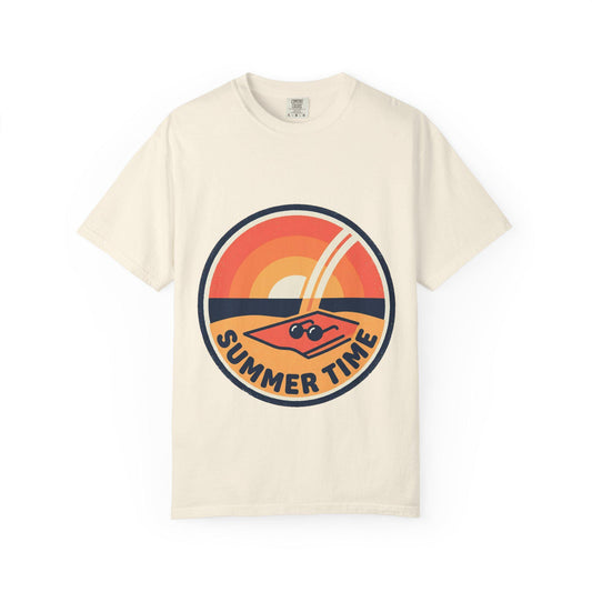 Summer Time Retro Sunset T-Shirt Vintage Beach Vibes Tee - Renee Lane Company