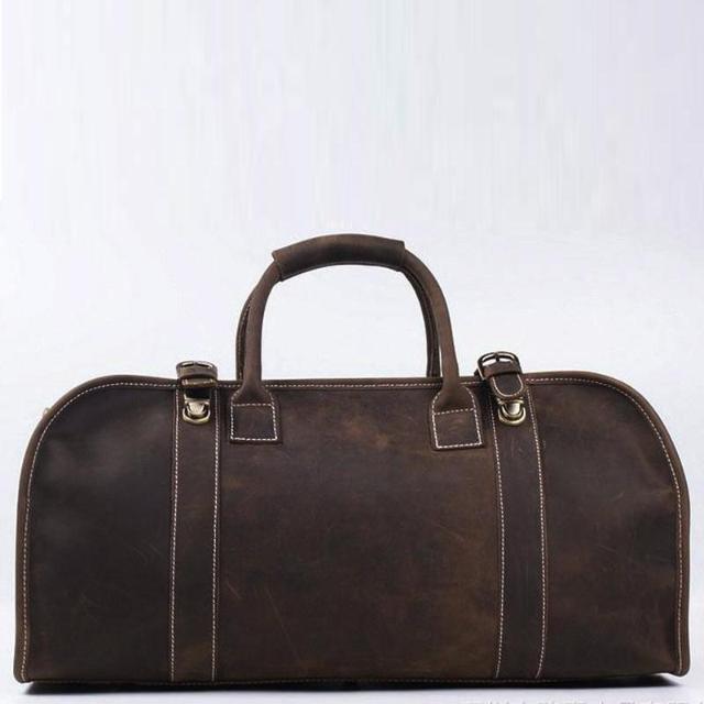 The Erlend Duffle Bag | Vintage Leather Weekender - Renee Lane Company