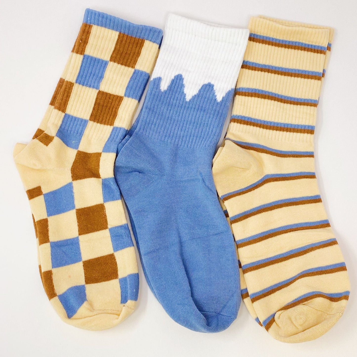 Trendy Pattern Trio Socks Set - Renee Lane Company