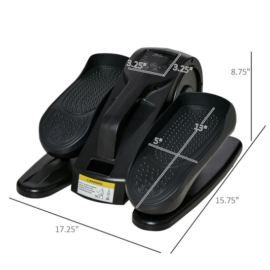 Under Desk Elliptical Foot Pedal Exerciser with Adjustable Speed Remote LCD - Renee Lane Company