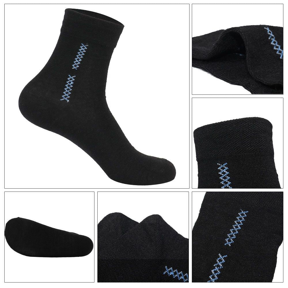 Vertical fork ramie trend sports breathable socks black - Renee Lane Company