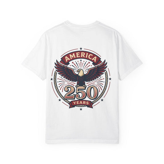 Vintage Eagle America T-Shirt, USA Flag 250th Anniversary Graphic Tee - Renee Lane Company