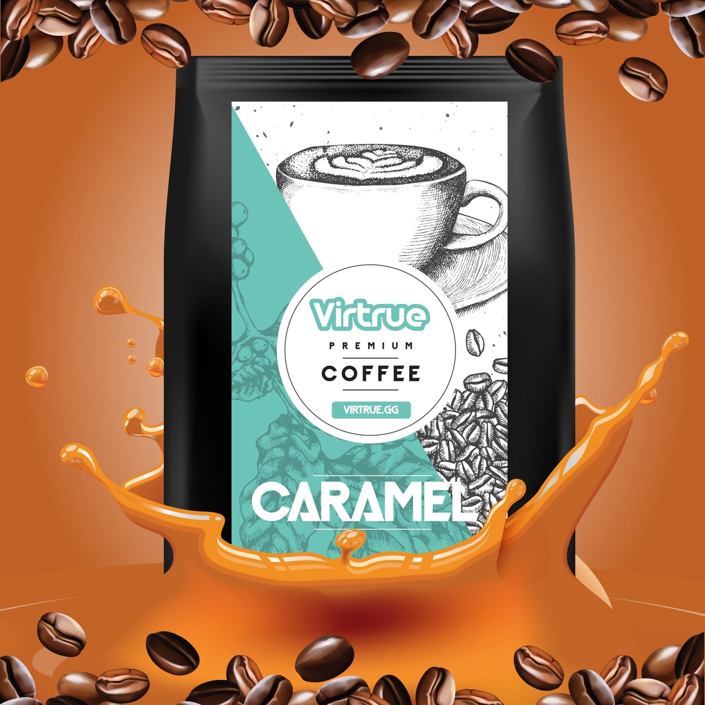Caramel Flavored Coffee – 16oz | Virtrue Premium