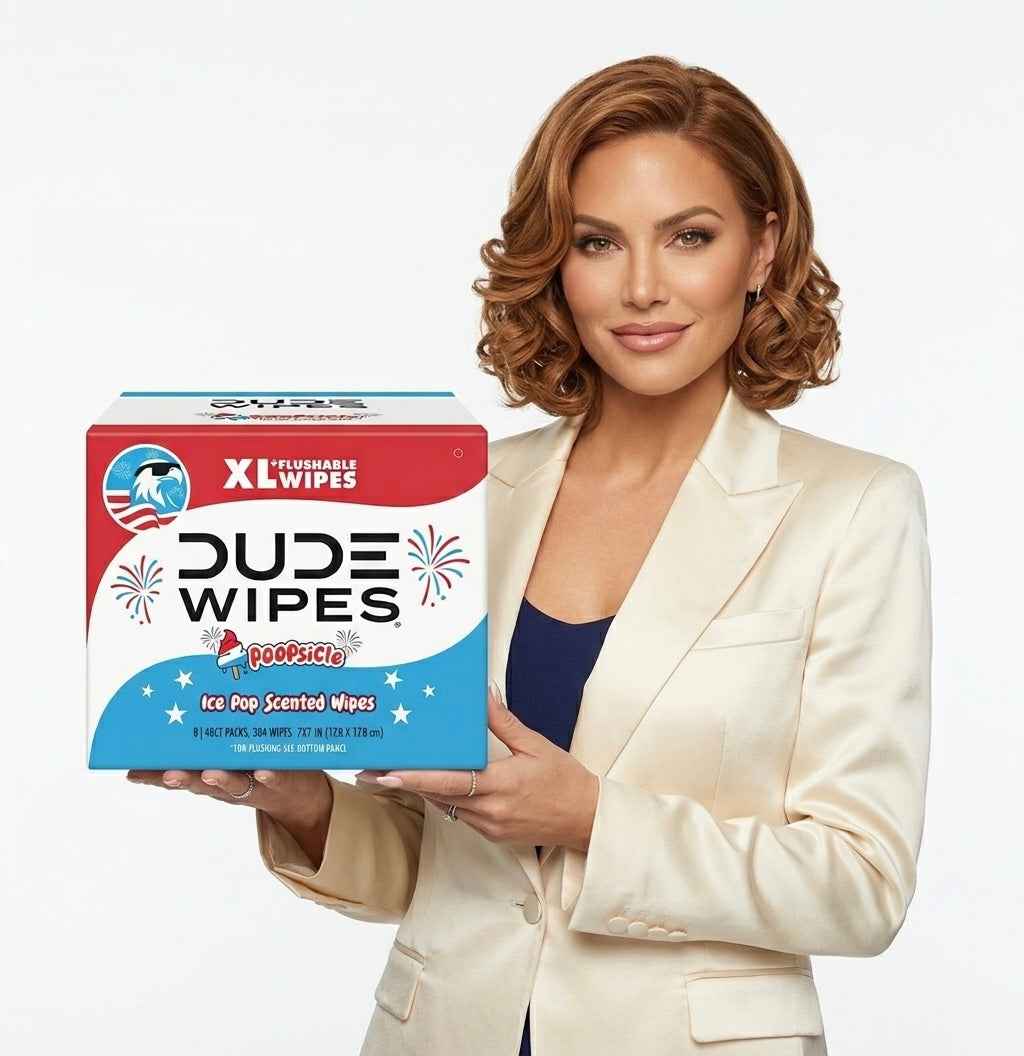 DUDE Wipes XL Flushable Wipes – Extra Large, Unscented, Septic Safe