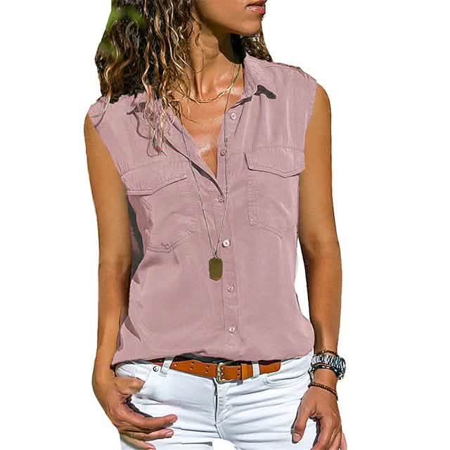 Women's Hiking Vest Sleeveless Top - Renee Lane Company