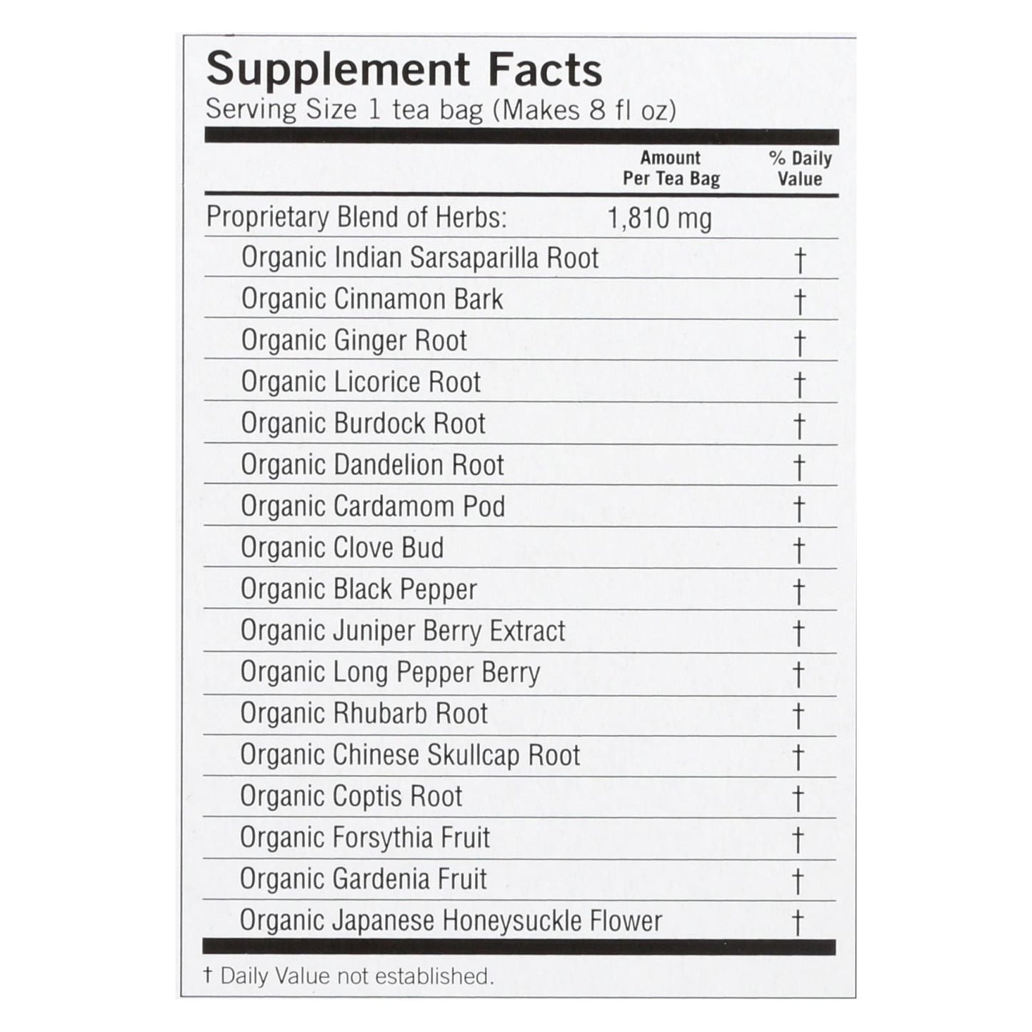 Yogi Detox Herbal Tea Caffeine Free - 16 Tea Bags - Case Of 6 - Renee Lane Company