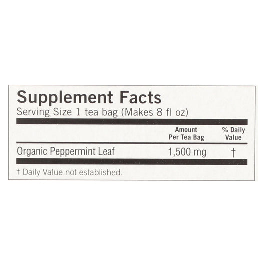 Yogi Organic Herbal Tea Caffeine Free Purely Peppermint - 16 Tea Bags - Case Of 6 - Renee Lane Company
