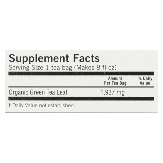 Yogi Organic Pure Green Herbal Tea - 16 Tea Bags - Case Of 6 - Renee Lane Company