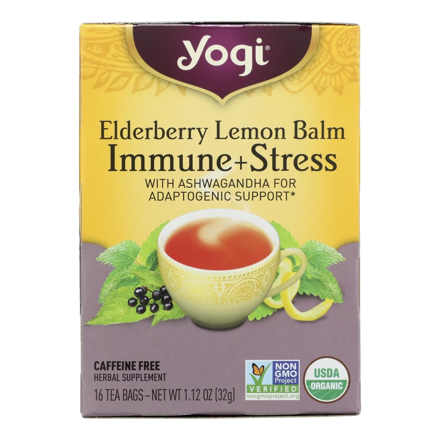 Yogi - Tea Elbry Lemon Blm Imm - Case Of 6-16 Bag - Renee Lane Company