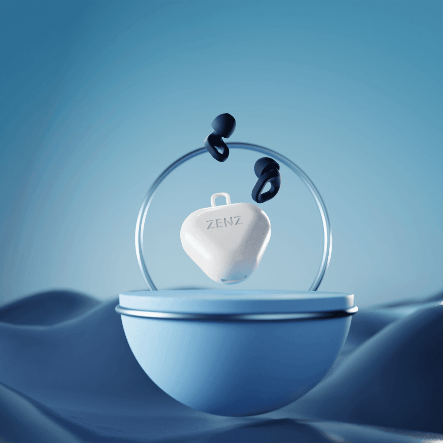 ZENZ - Unwind Earplugs - Lagoon Navy - Renee Lane Company