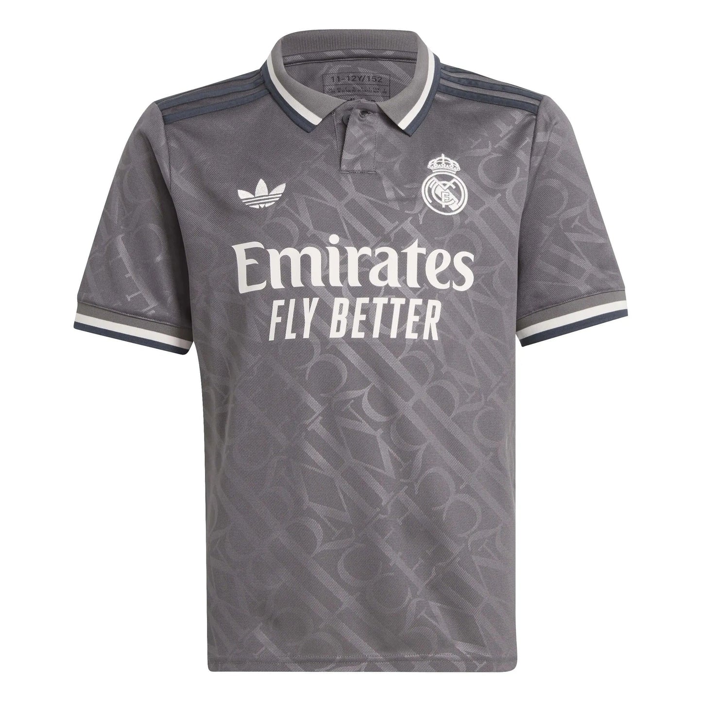 adidas Boys Real Madrid 24/25 Third Jersey Charcoal - Renee Lane Company