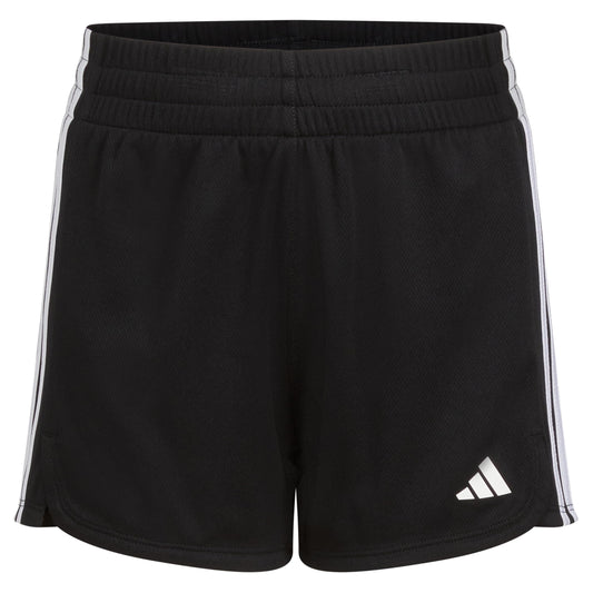 adidas Girls Plus Size 3-Stripes Mesh Shorts Black New - Renee Lane Company