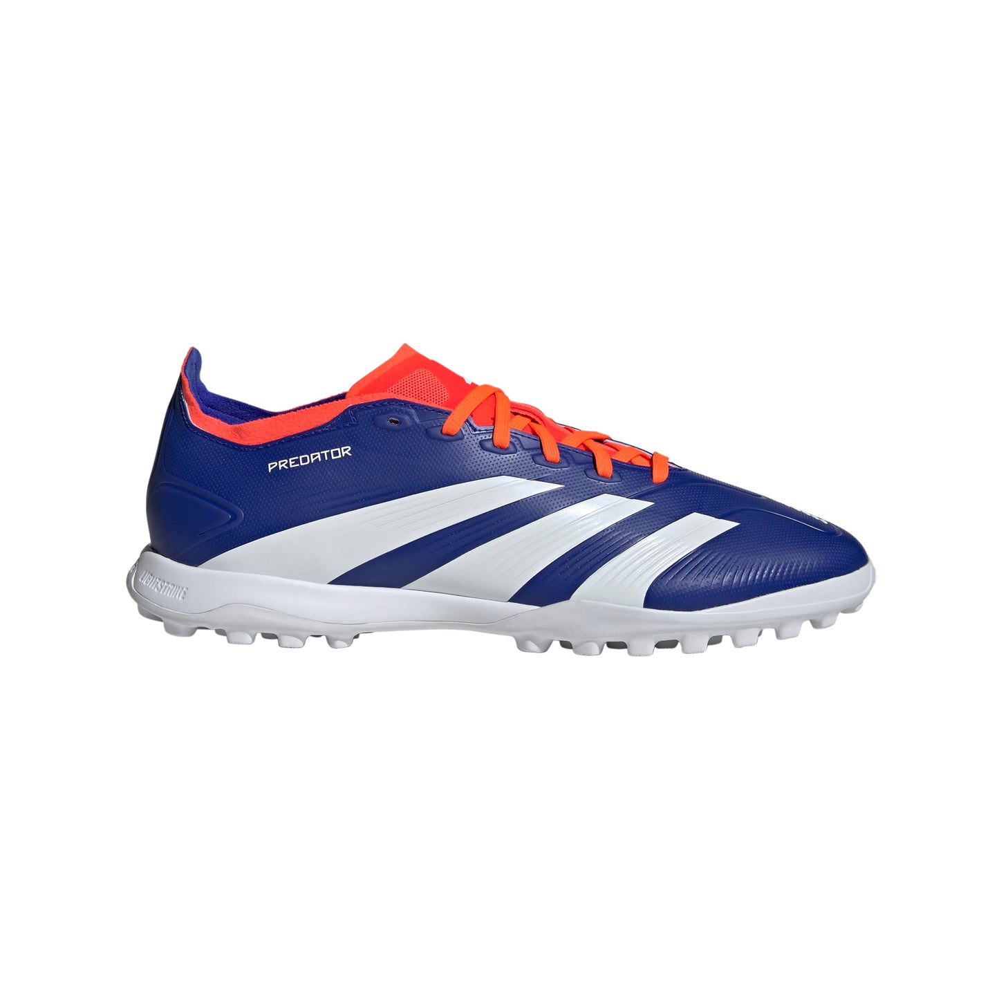 adidas League Turf Sneaker Lucid Blue/White/Solar Red 8 - Renee Lane Company