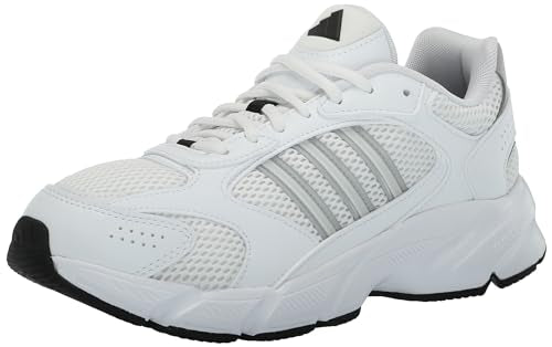adidas Mens 2000 Runner Sneaker White/Grey/Black 8.5 - Renee Lane Company