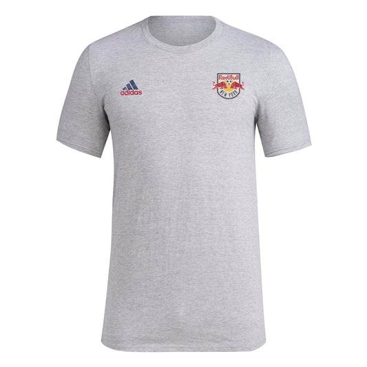 adidas Mens Short Sleeve Pre-Game T-Shirt Medium Grey Heather/New York Red Bulls X-Large - Renee Lane Company