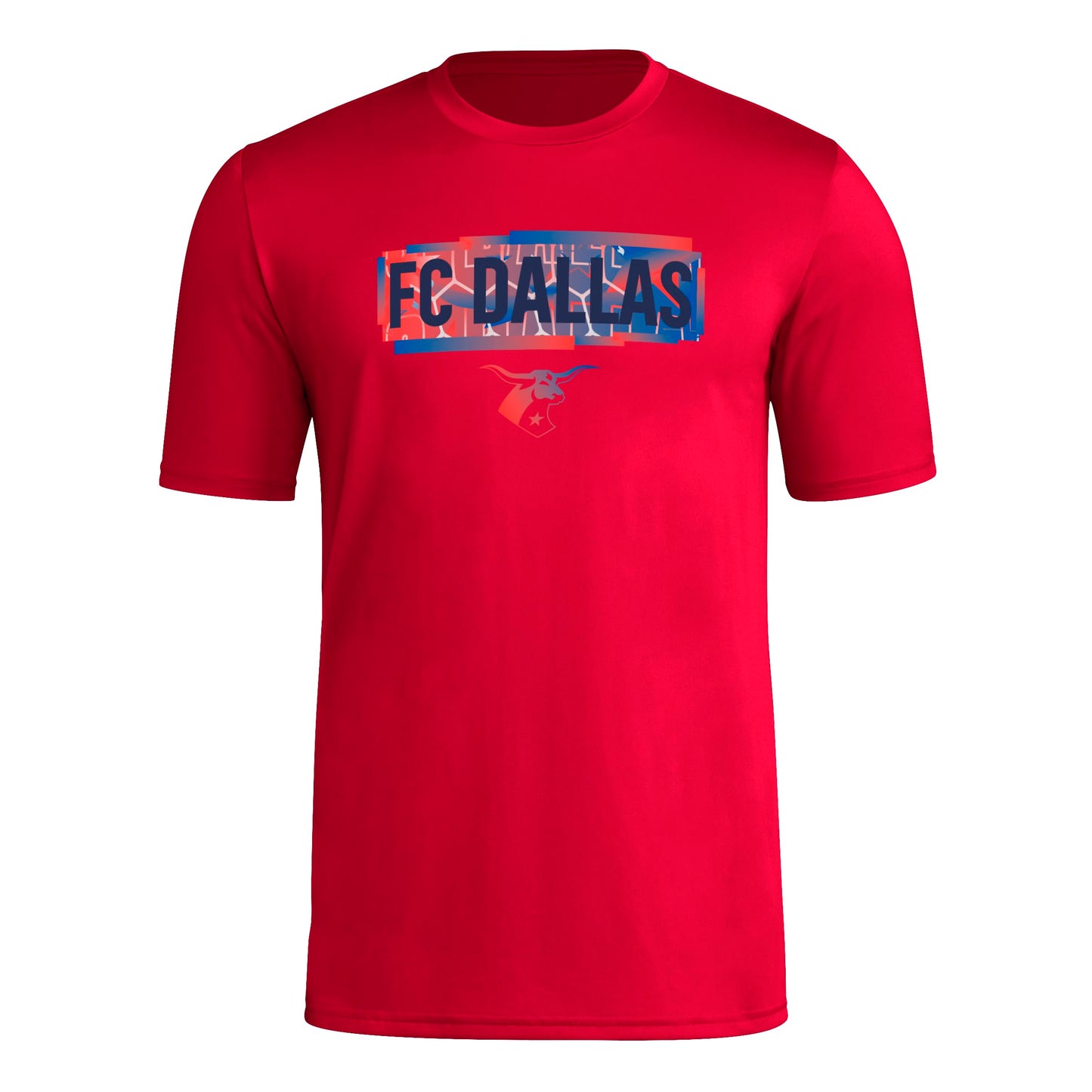 adidas Mens Short Sleeve Pre-Game T-Shirt Team Power Red/Fc Dallas 3X-Large - Renee Lane Company