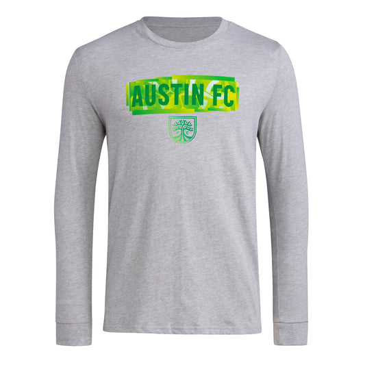 adidas Mens Size Long Sleeve Pre-Game T-Shirt Medium Grey Heather/Austin Fc XX-Large Tall - Renee Lane Company
