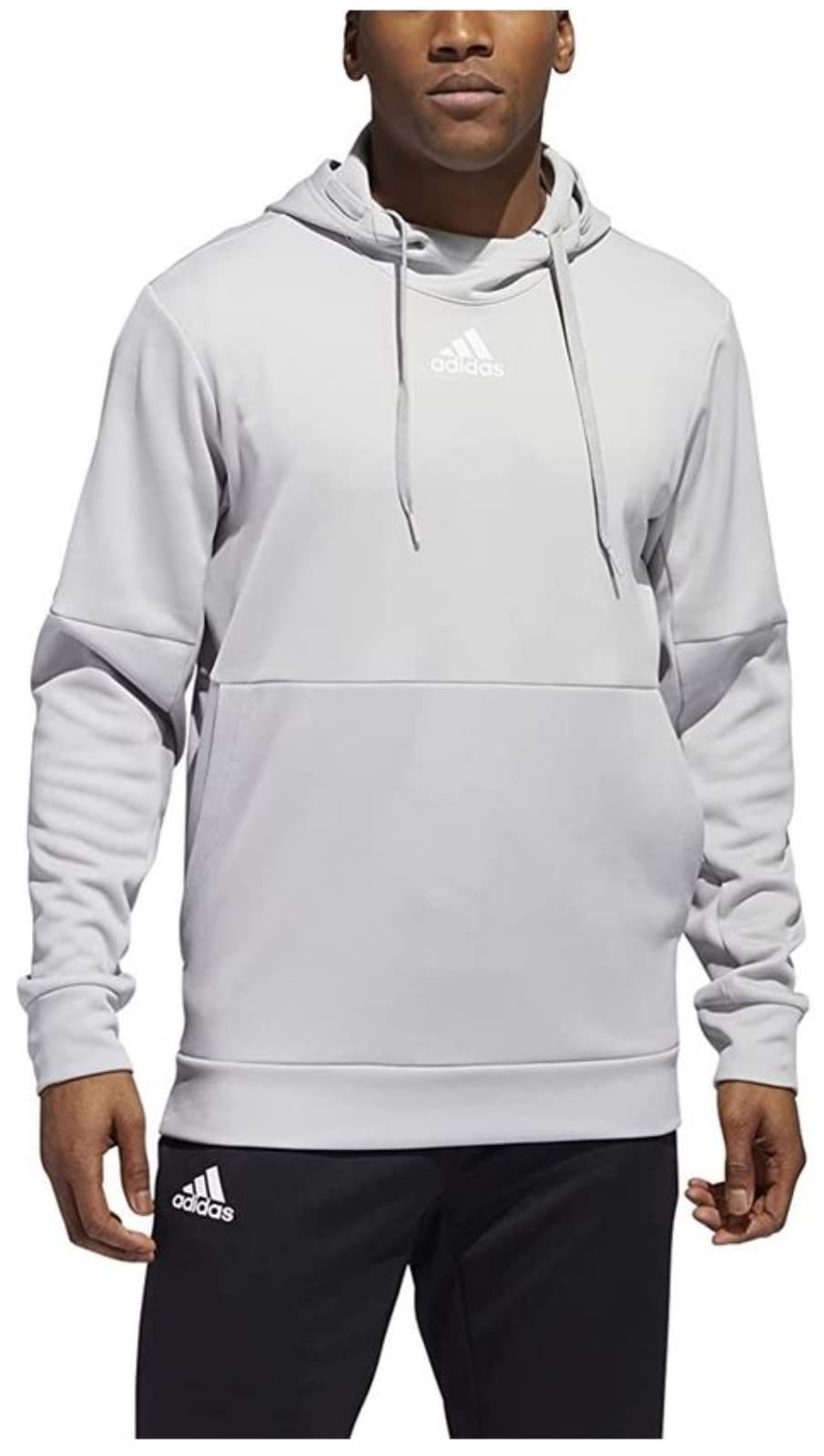 adidas Mens Team Issue Training Pullover Hoodie Grey XL - Renee Lane Company