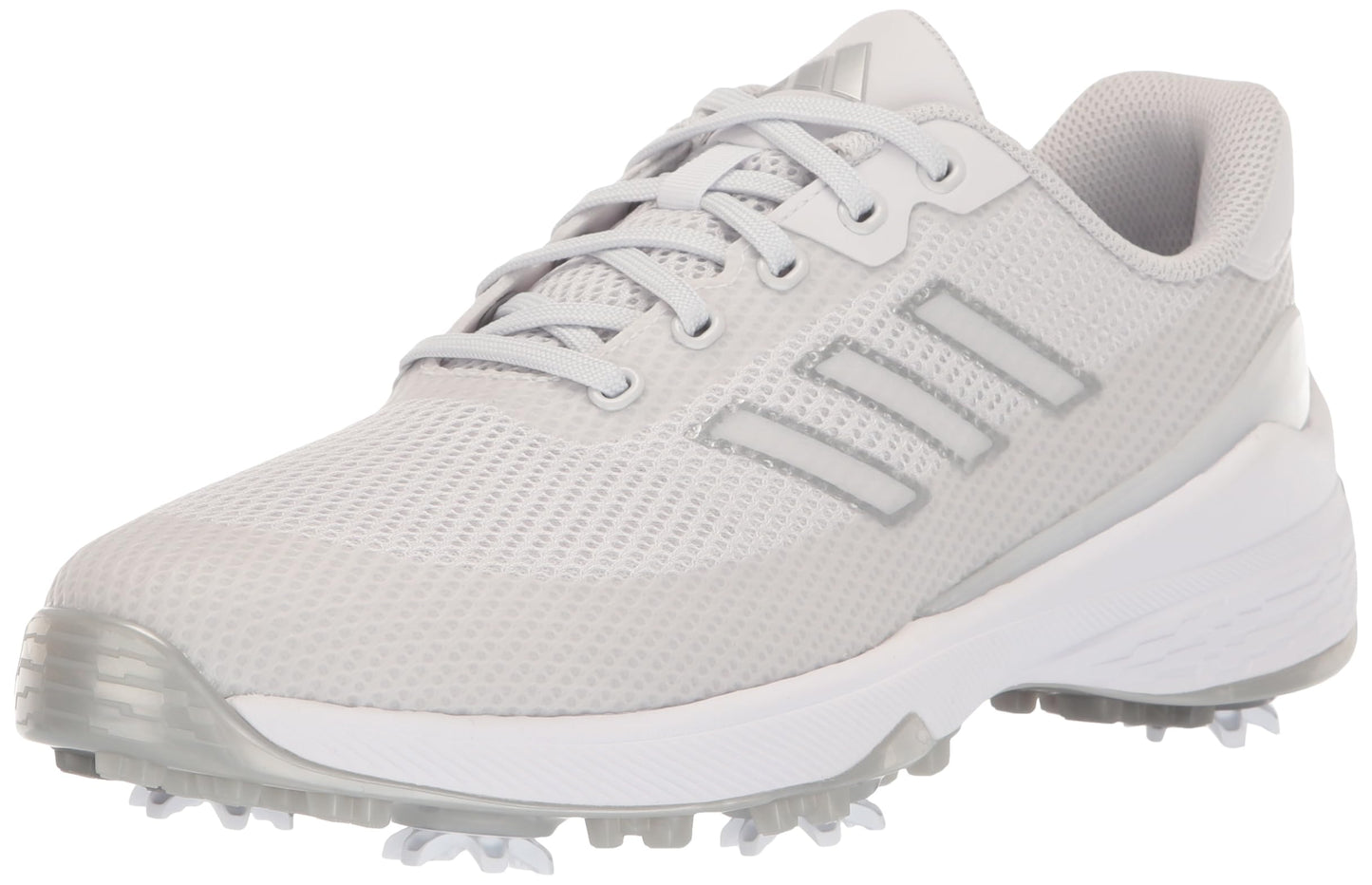 adidas Mens ZG23 Vent Golf Shoes Dash Grey/Footwear White/Silver Metallic 7 - Renee Lane Company