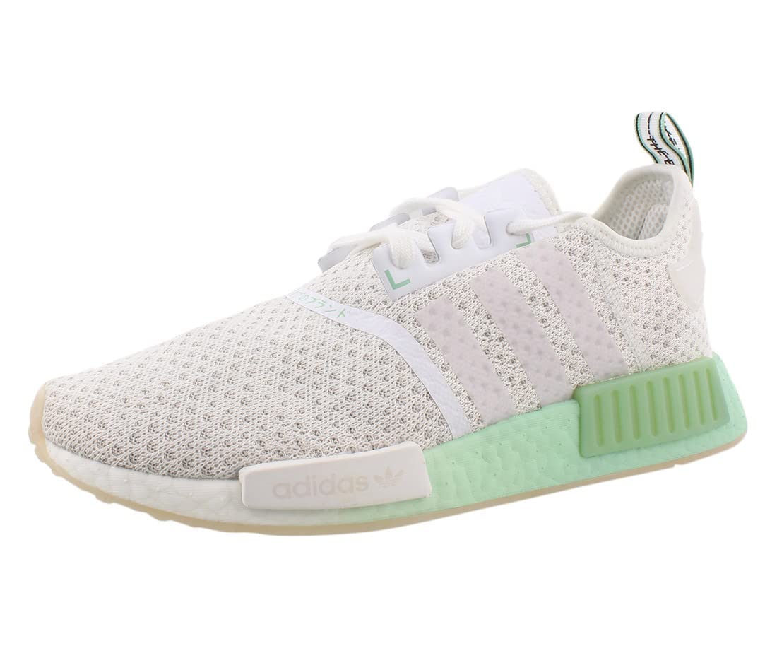 adidas NMD_R1 Mens Shoes Size 8.5 Color: Cloud White/Blush Green-White - Renee Lane Company