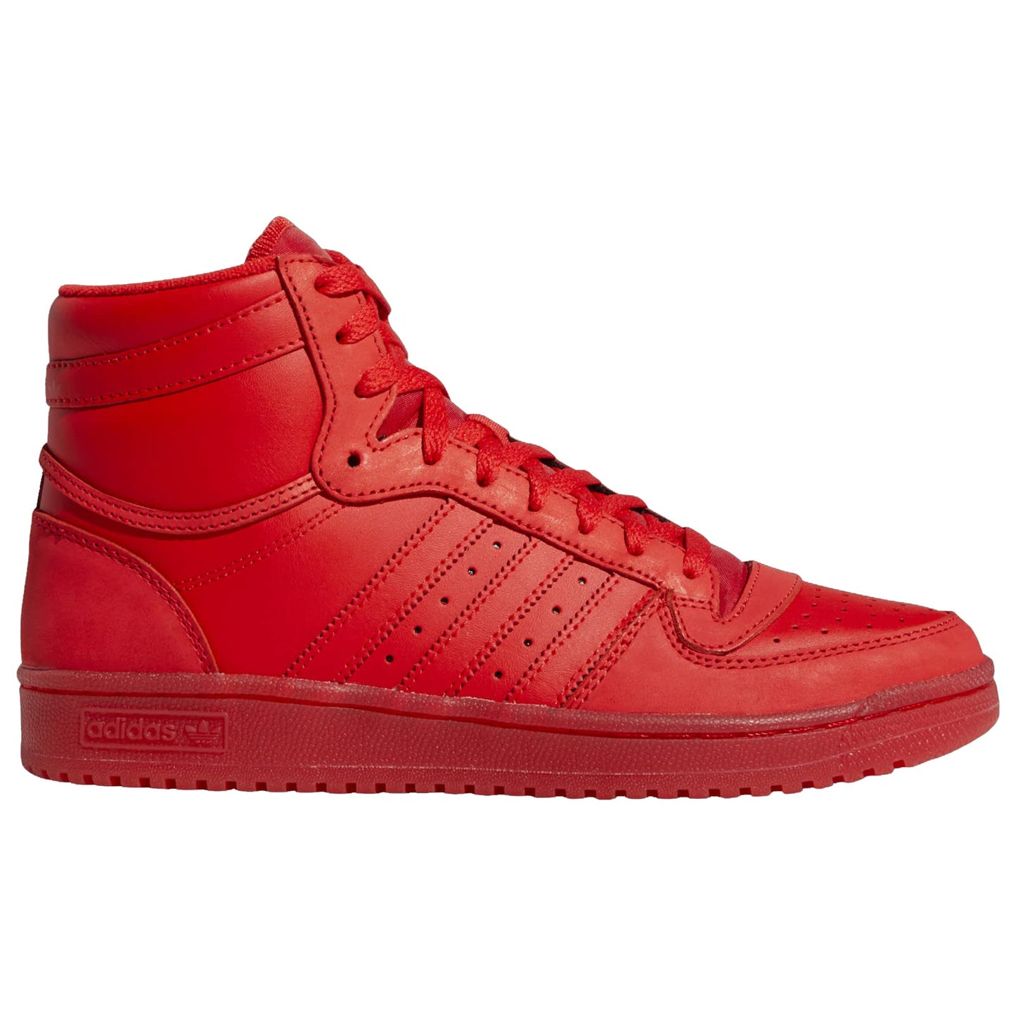 adidas Originals Mens Top Ten Hi Basketball Shoes Vivid Red/Vivid Red 10 - Renee Lane Company