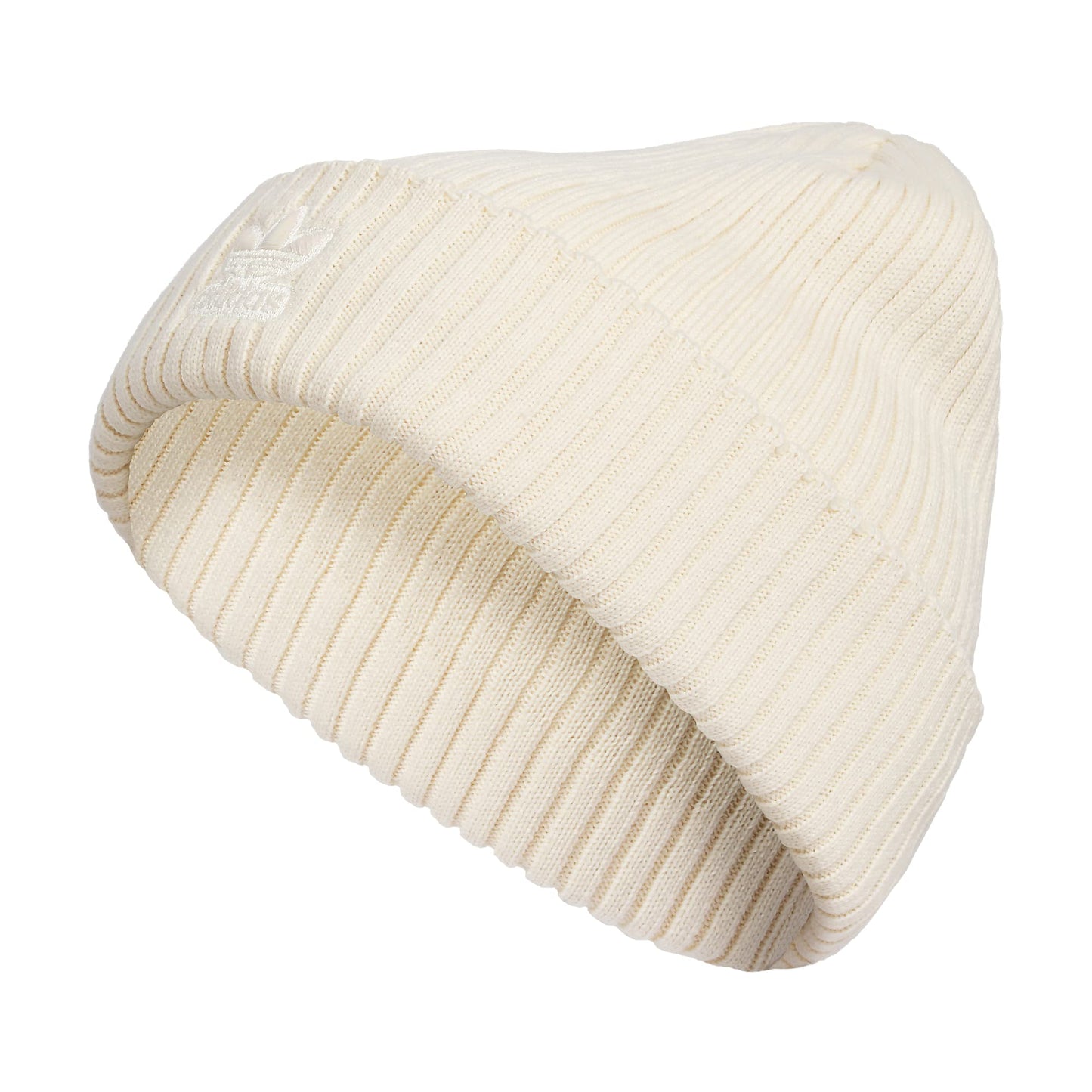 adidas Originals Womens Flurry Cuff Fold Beanie Wonder White/Wonder White one_Size - Renee Lane Company