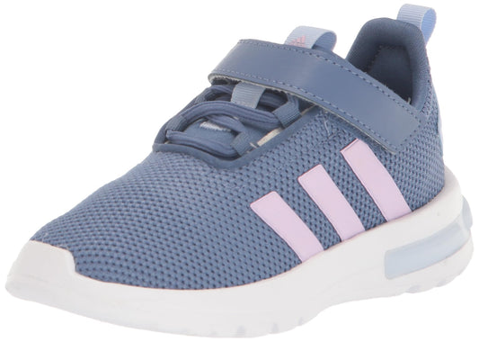 adidas Racer Tr23 Hook & Loop Sneaker Crew Blue/Bliss Lilac/Blue Dawn 1 US Unisex Little Kid - Renee Lane Company