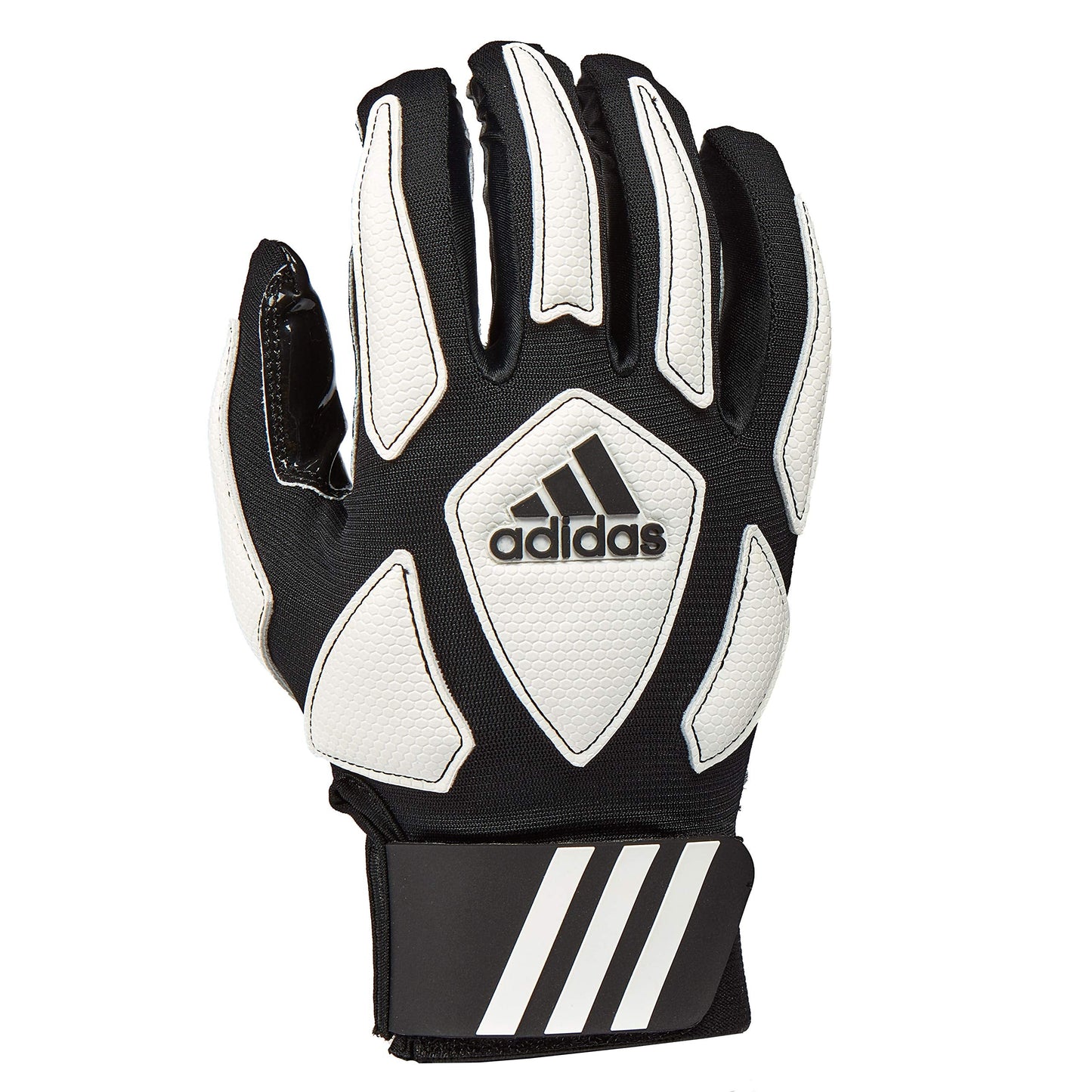 adidas Scorch Destroy 2 Youth Full Finger Linemans Gloves Black/White Medium - Renee Lane Company