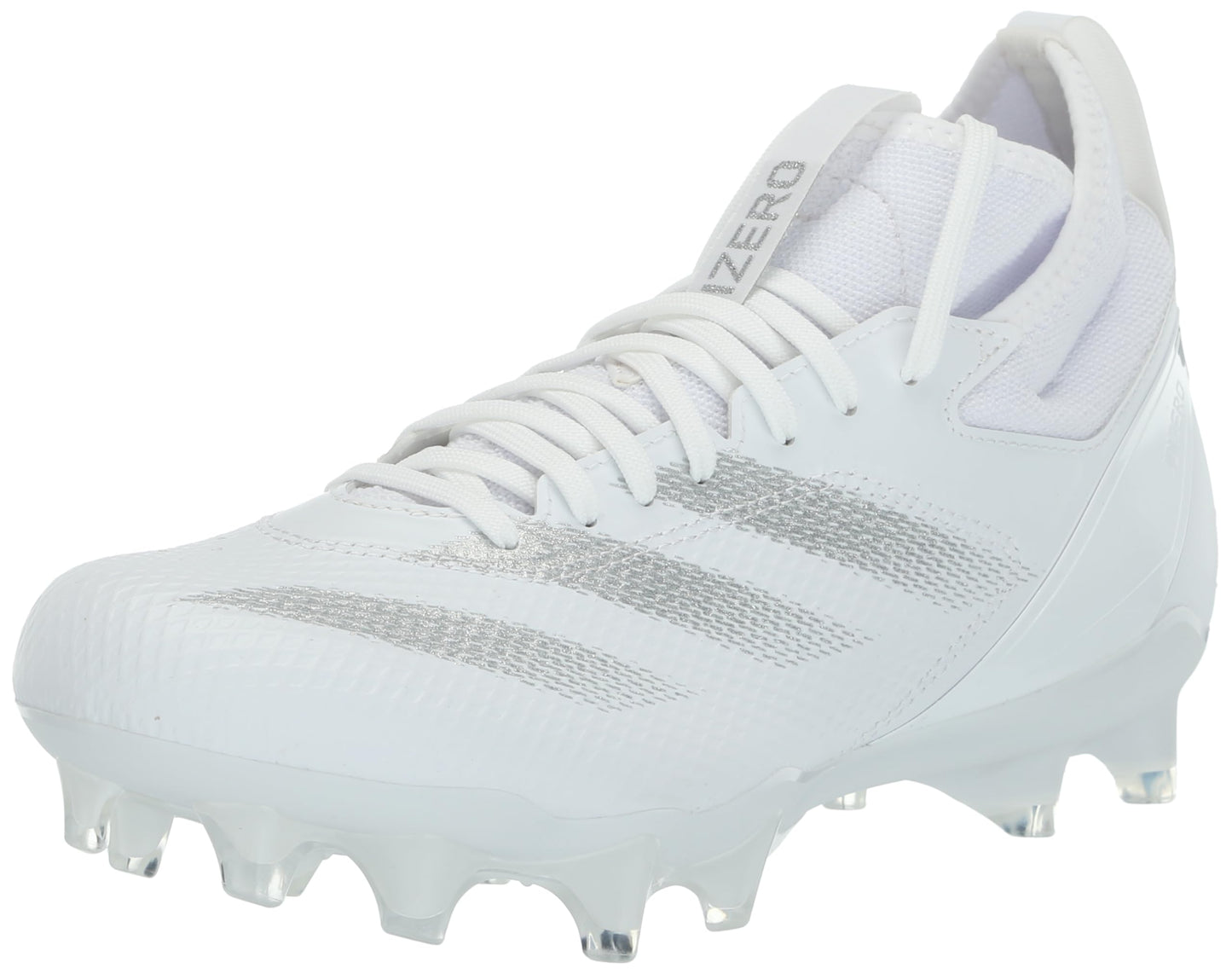 adidas Unisex Adizero Impact American Football Sneaker White/Silver Metallic/White 7 US Men - Renee Lane Company