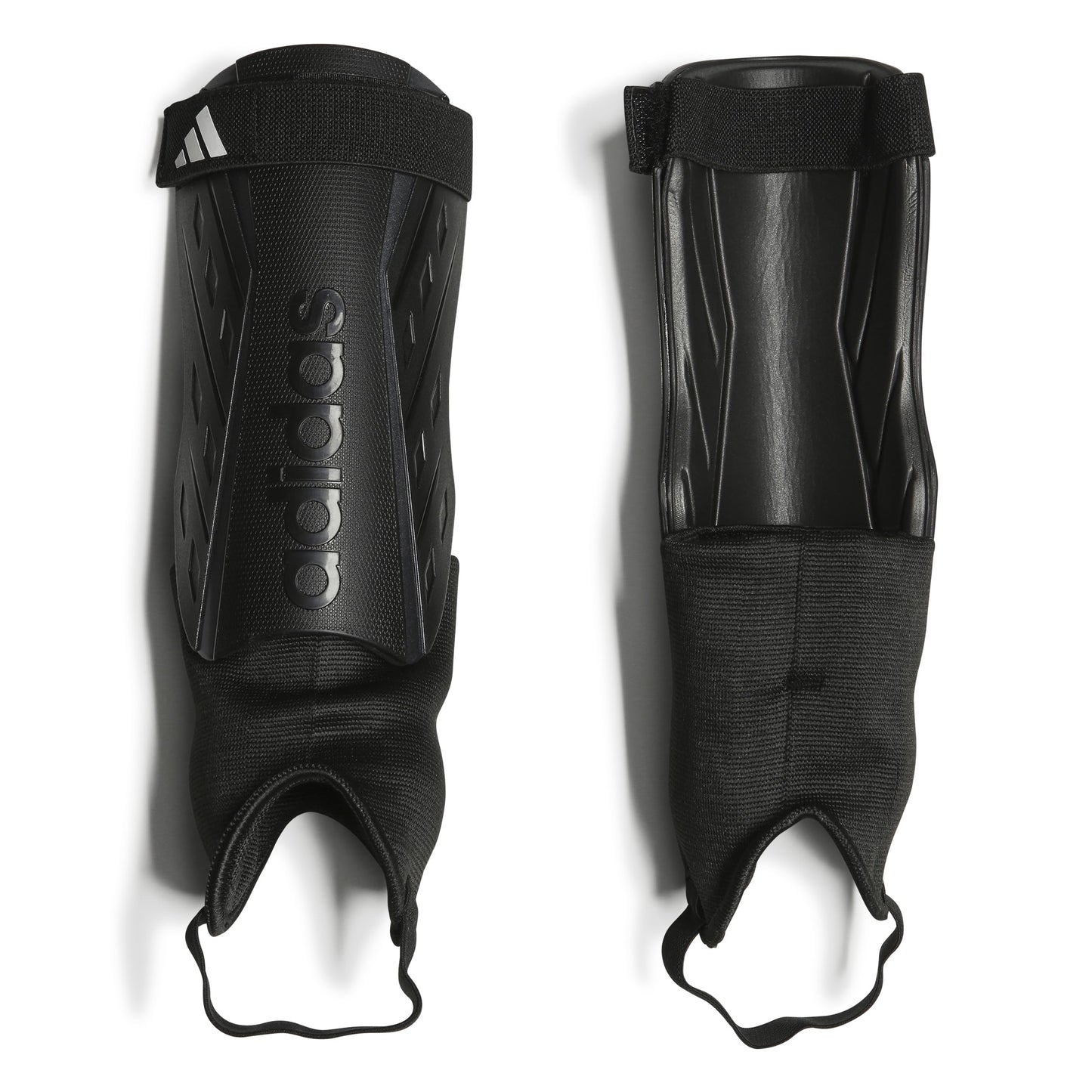 adidas Unisex-Adult Tiro Soft Ground Match Shin Guards Black/White/Iron Metallic Large - Renee Lane Company