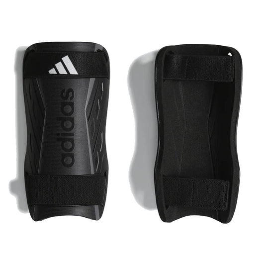 adidas Unisex-Adult Tiro Soft Ground Training Shin Guards Black/White/Iron Metallic X-Small - Renee Lane Company