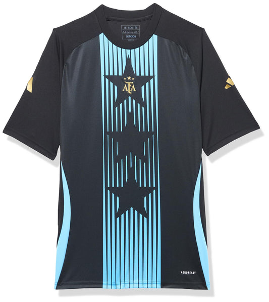 adidas Unisex Kids Argentina Pre-Match Jersey Black/Blue Burst Small - Renee Lane Company