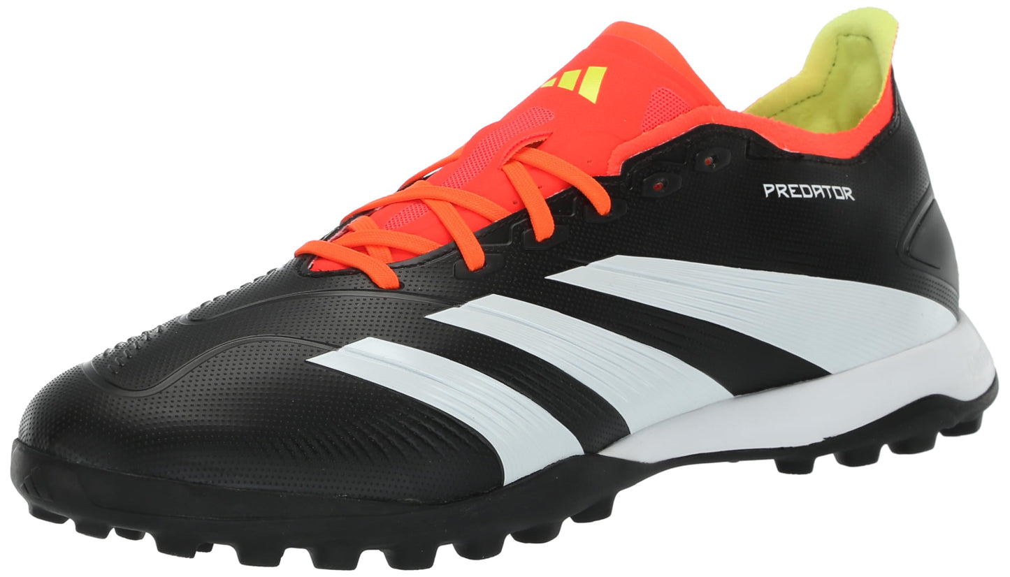 adidas Unisex Predator 24 League Low Turf Sneaker Black/White/Solar Red 4.5 US Men - Renee Lane Company