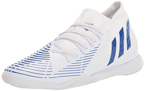 adidas Unisex Predator Edge.3 Turf Soccer Shoe White/Blue/White 11 US Men - Renee Lane Company