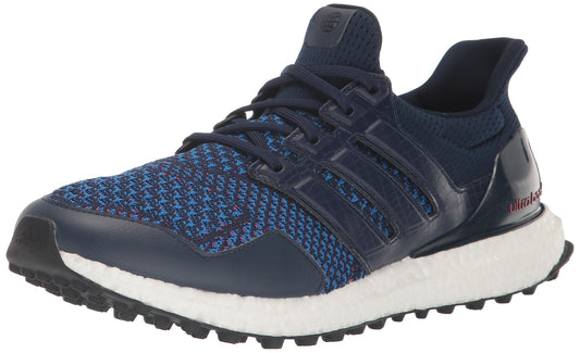 adidas Unisex Ultraboost Spikeless Golf Shoes Collegiate Navy/Bright Red 5 - Renee Lane Company