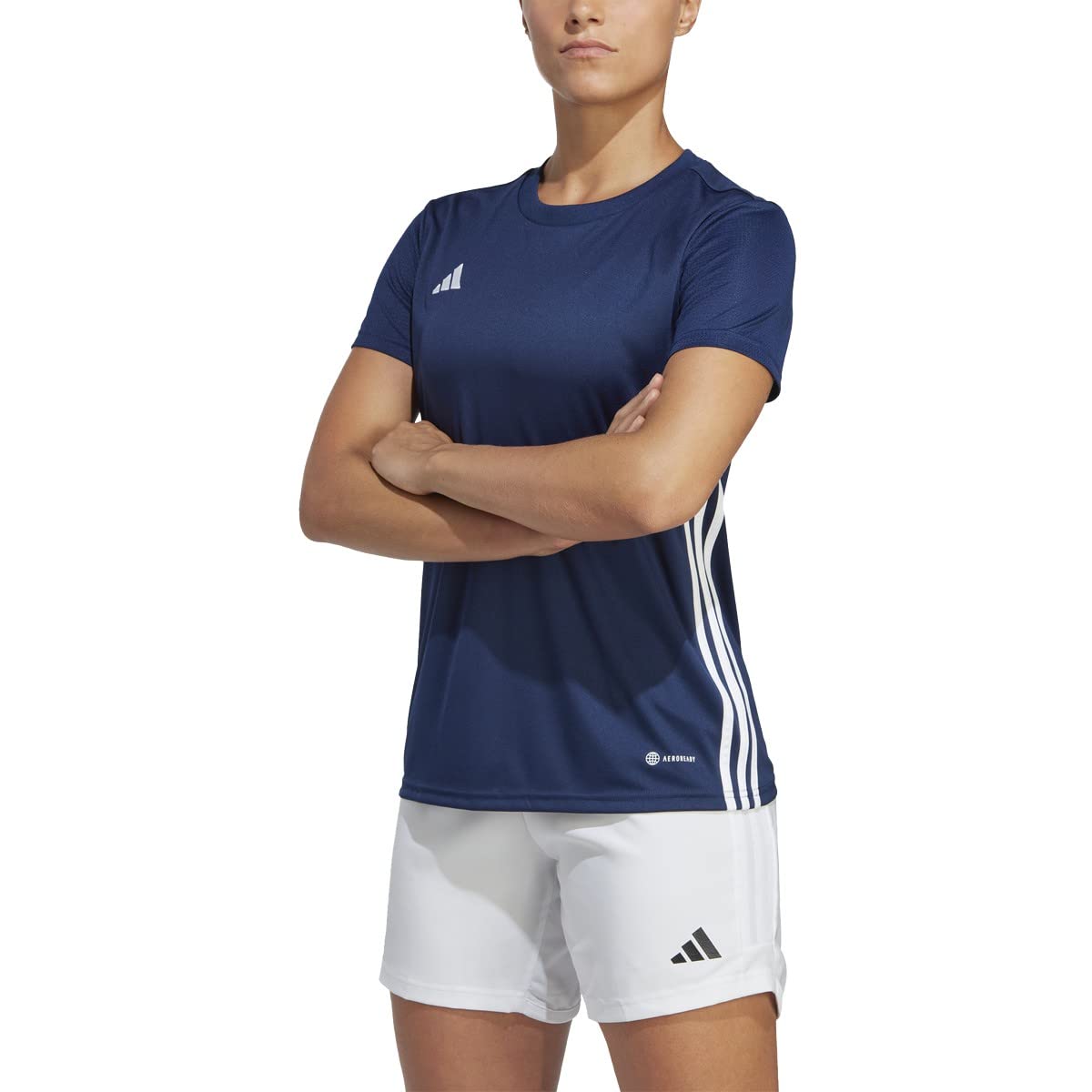 adidas Womens Equipo 23 Jersey Team Navy Blue/White X-Large - Renee Lane Company