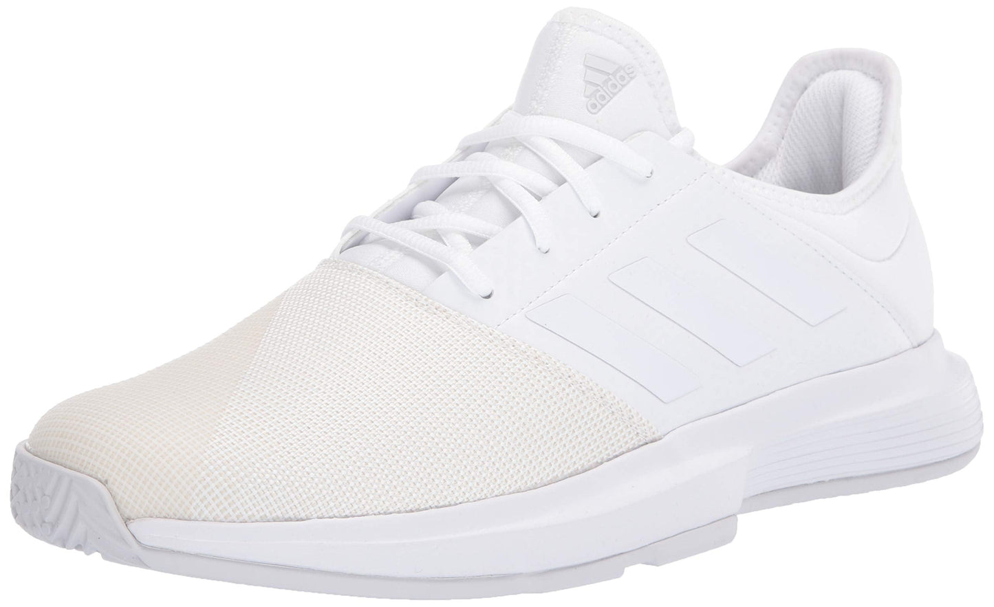 adidas Womens GameCourt Tennis Shoe FTWR White/FTWR White/Dash Grey 6 M US - Renee Lane Company