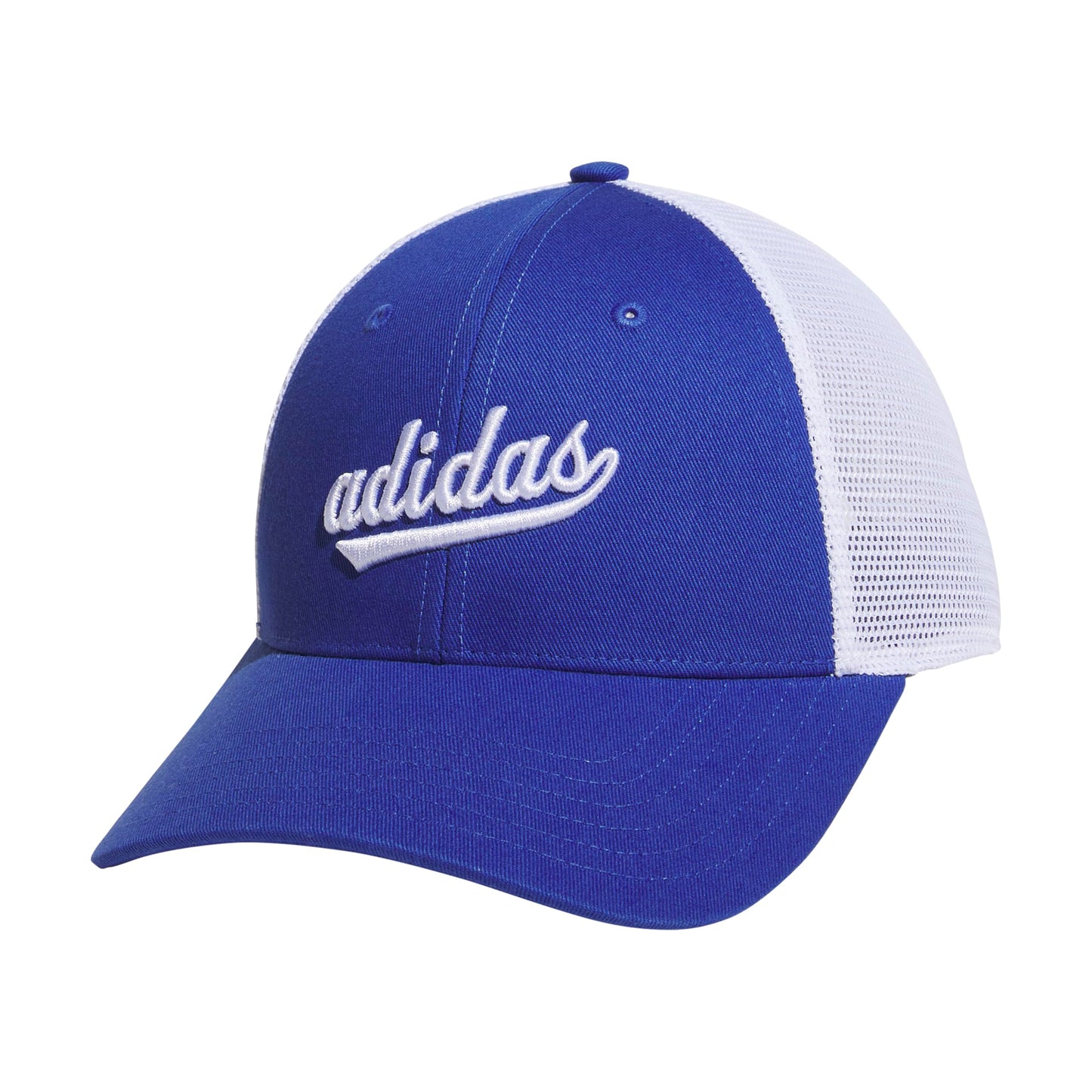 adidas Womens Mesh Back Snapback Cap Adjustable Fit Trucker Hat Black/White One Size - Renee Lane Company