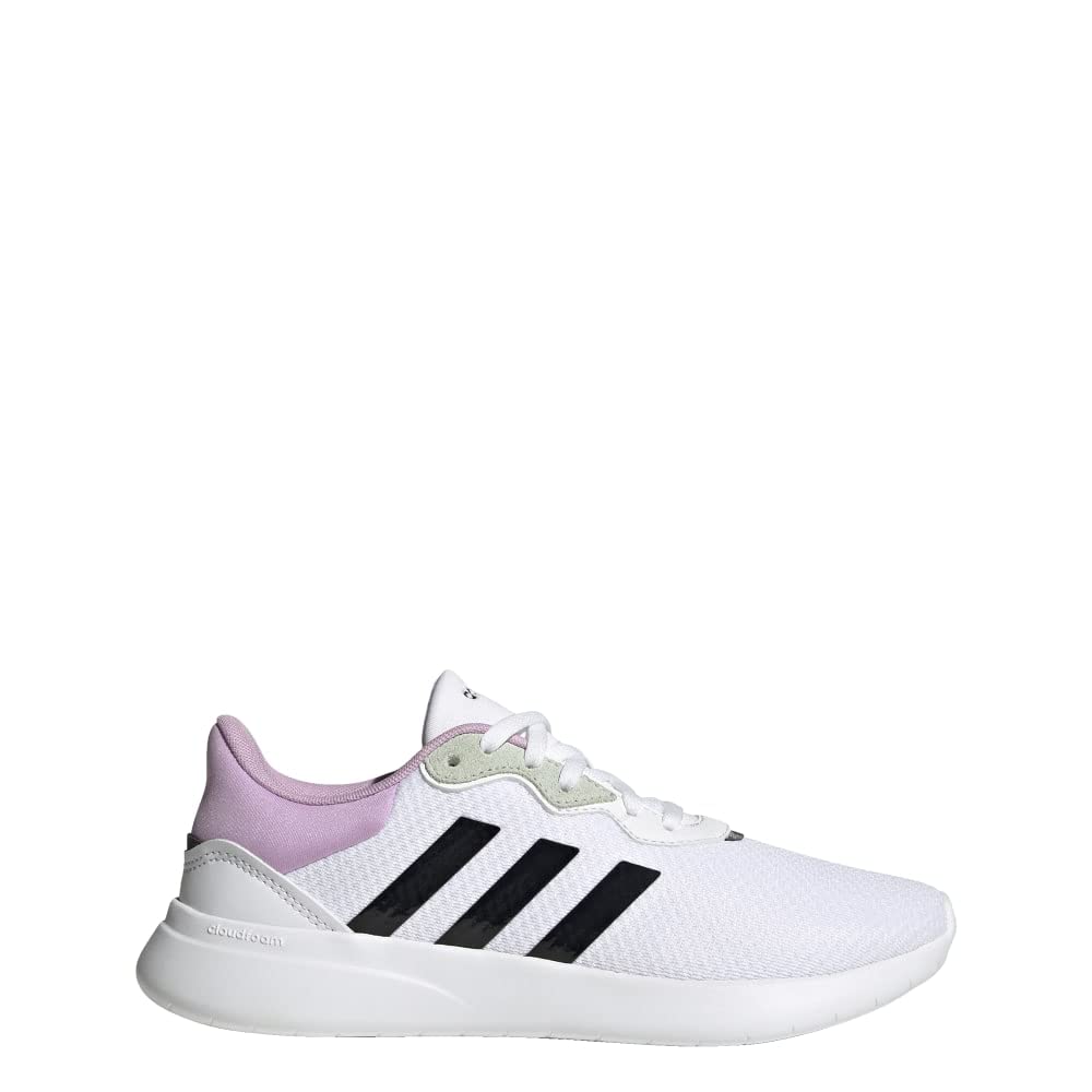 adidas Womens QT Racer 3.0 Sneaker White/Black/Bliss Lilac 9 - Renee Lane Company
