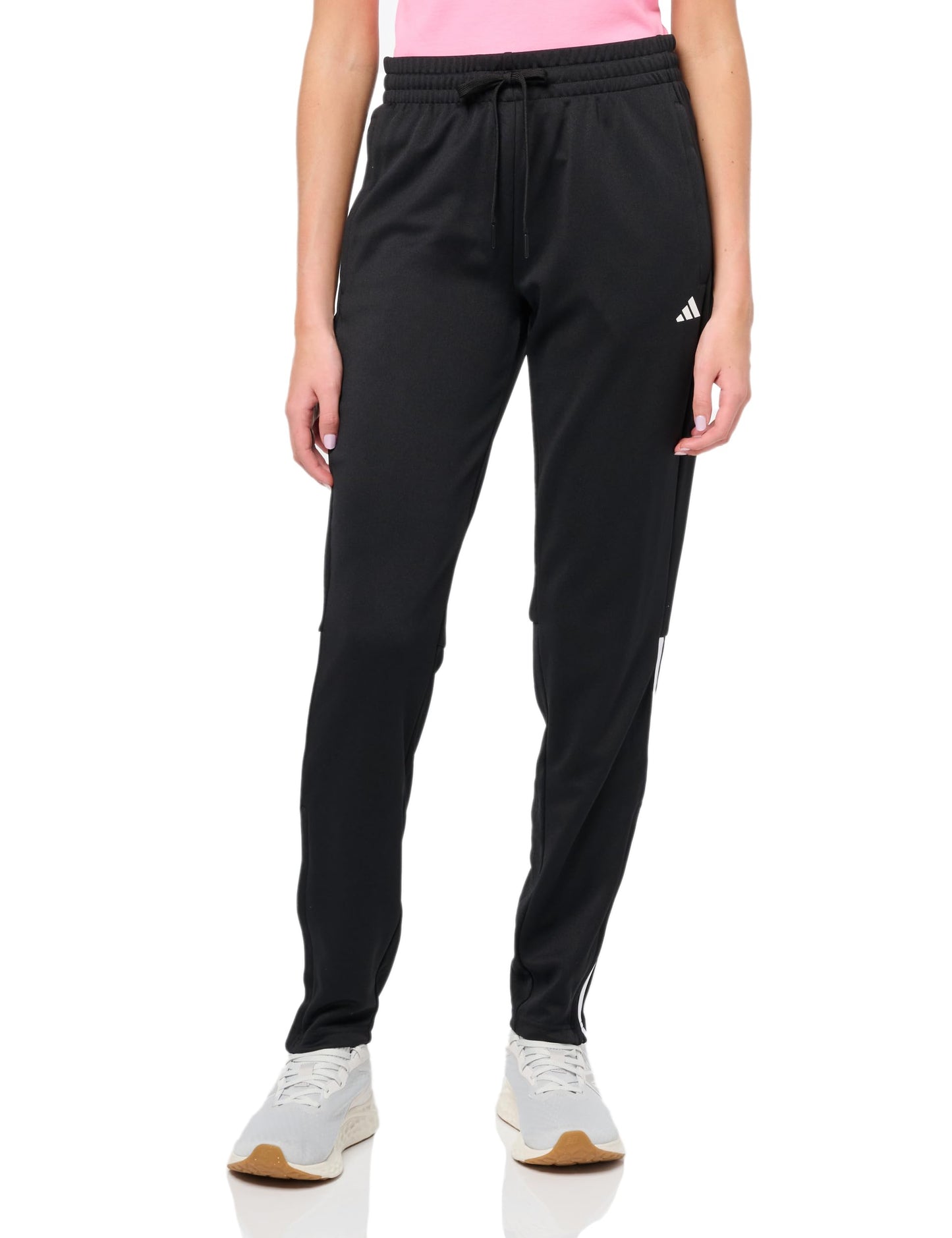 adidas Womens Sereno Cut 3-Stripes Slim Tapered Pants Black/White - Renee Lane Company