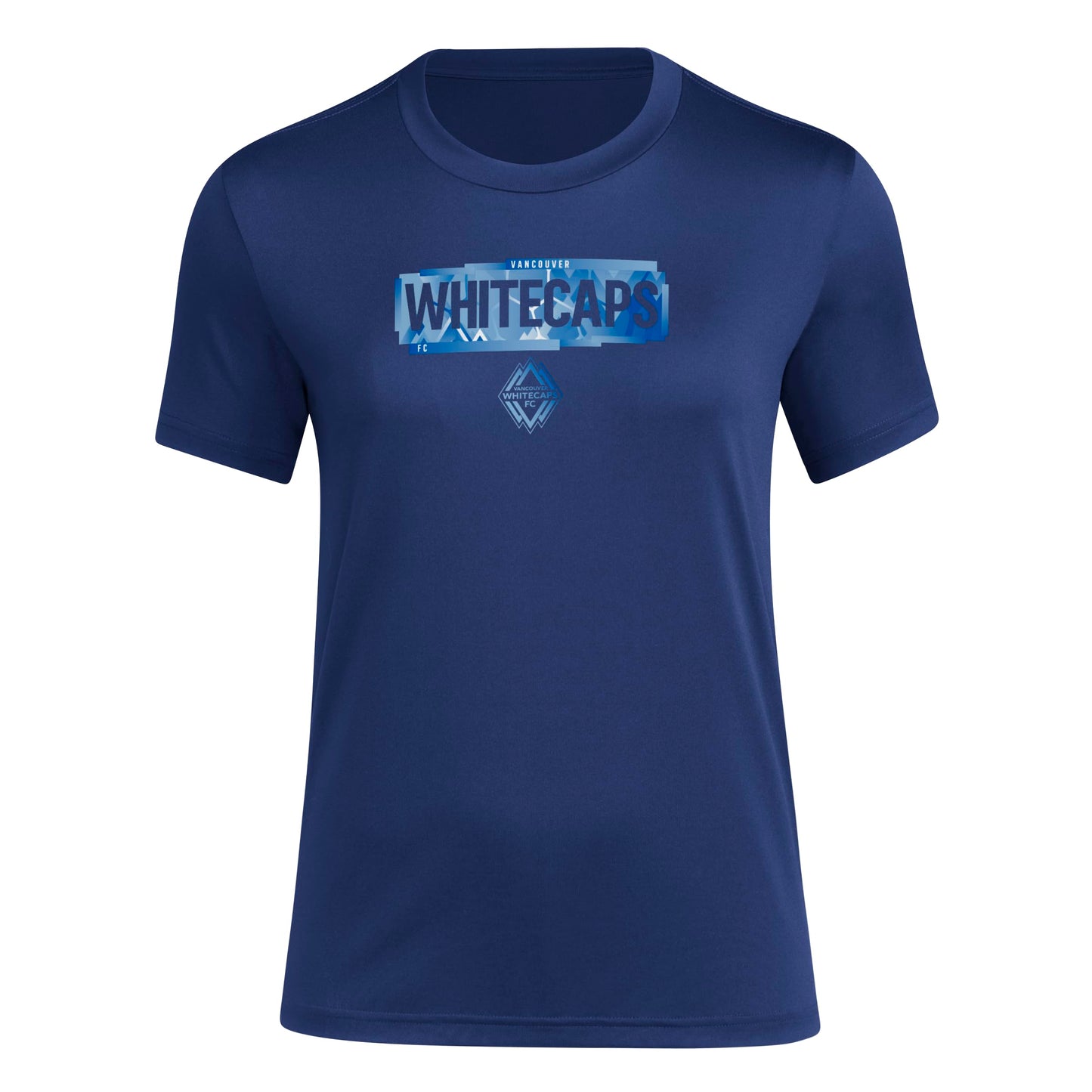 adidas Womens Short Sleeve Pre-Game T-Shirt Team Navy Blue/Vancouver Whitecaps X-Large - Renee Lane Company