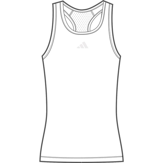 adidas Womens Techfit Training Tank Top White X-Large - Renee Lane Company