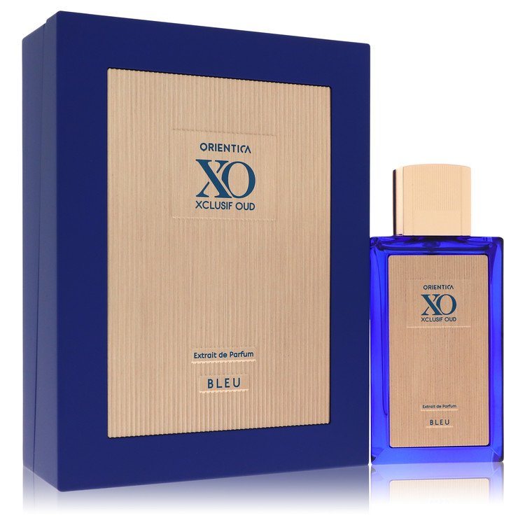 Unisex Bleu XO extrait de parfum with blue glass bottle and gift box