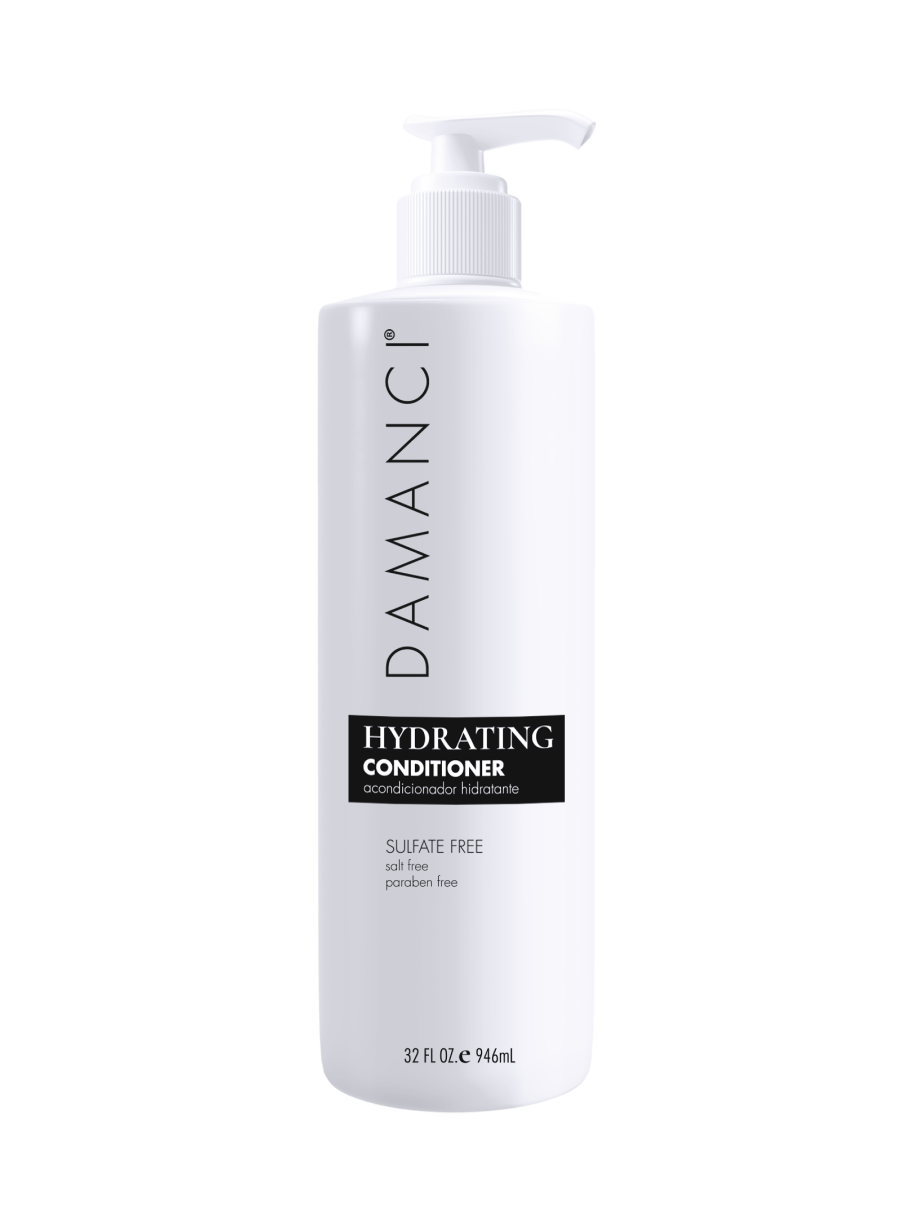 DAMANCI hydrating conditioner bottle with pump, white plastic, 94 ml