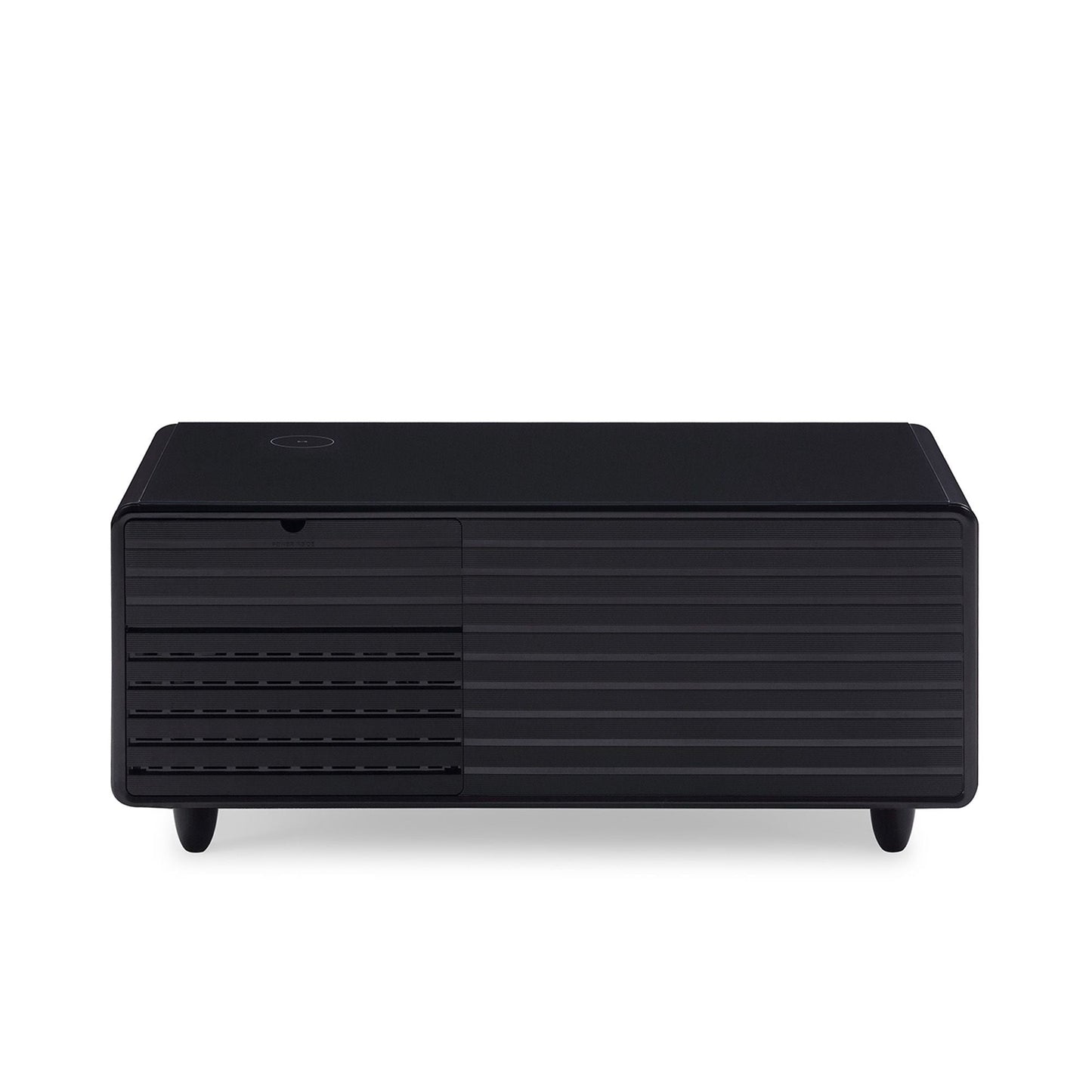 Modern Smart mini Coffee Table with Built in Fridge; Outlet protection; Wireless charging module; Mechanical temperature control; Power socket; USB interface And power interface.